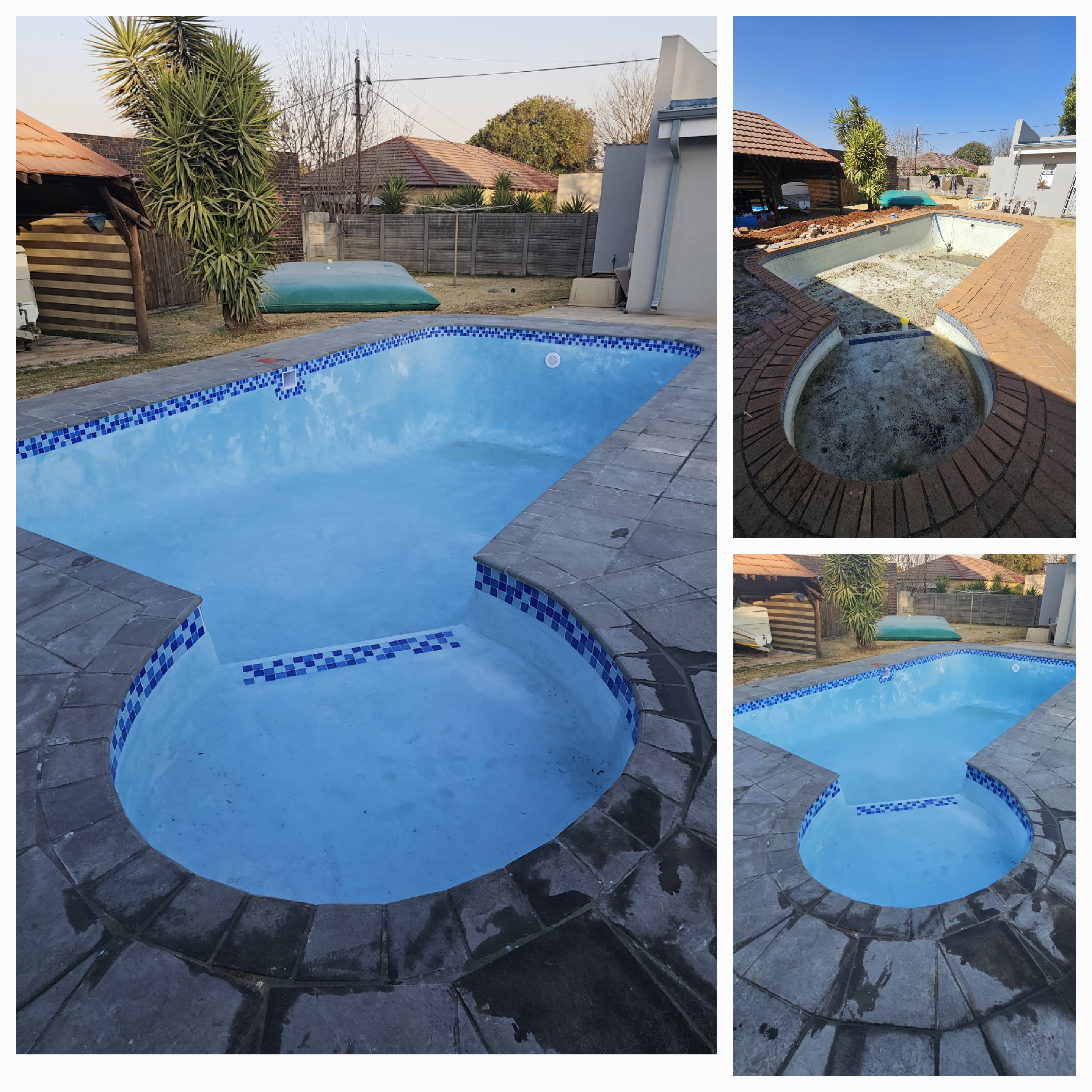 Marbelite renovation with paving