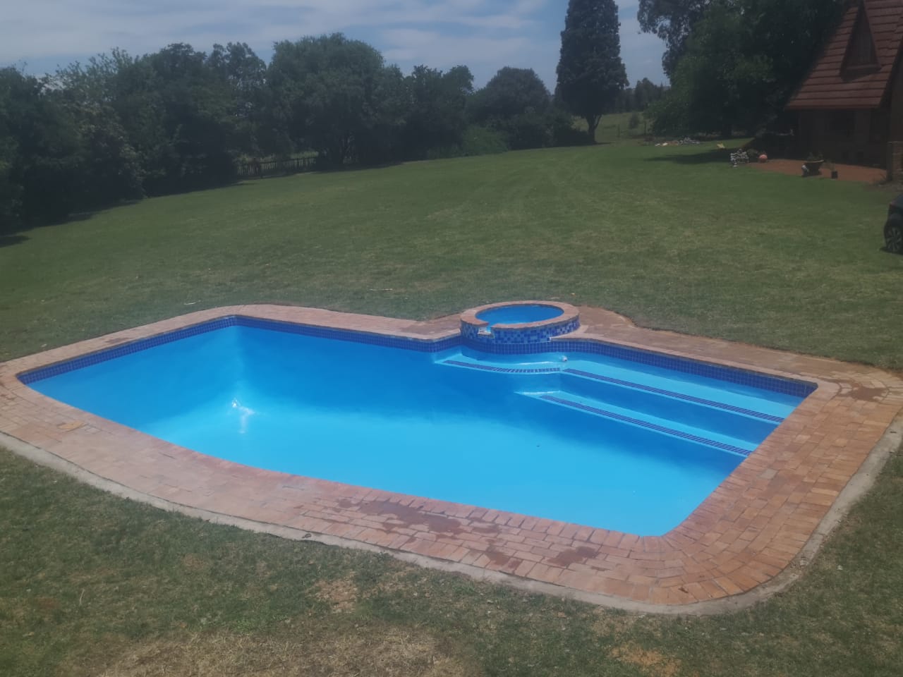 Fiber glass renovation with new Mosaics