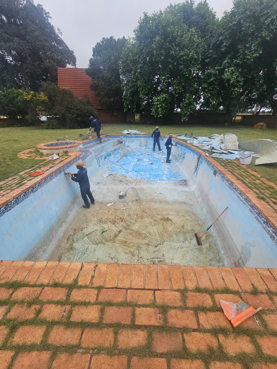 Fiber glass renovation with new Mosaics