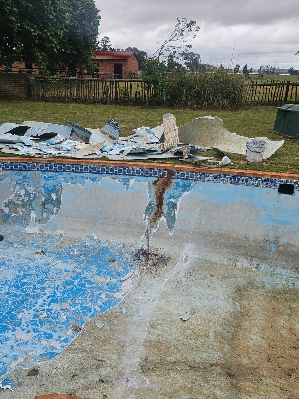 Fiber glass renovation with new Mosaics