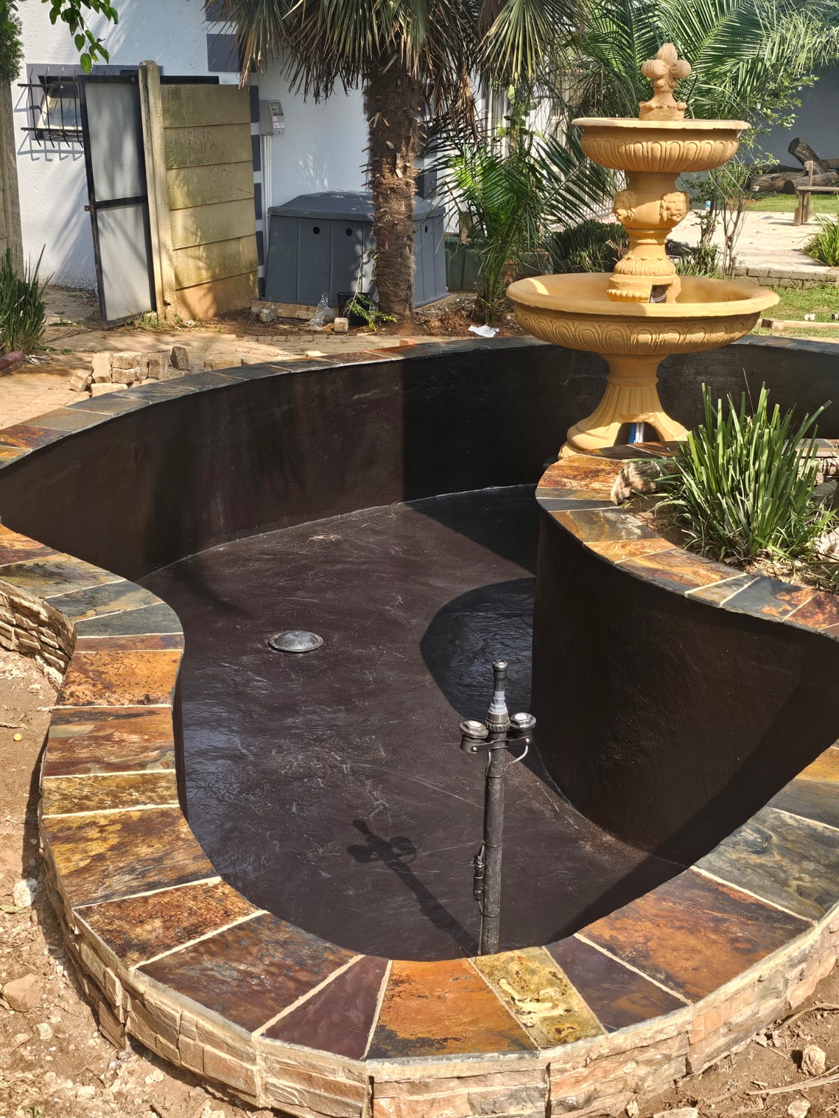 Refurbished Koi pond