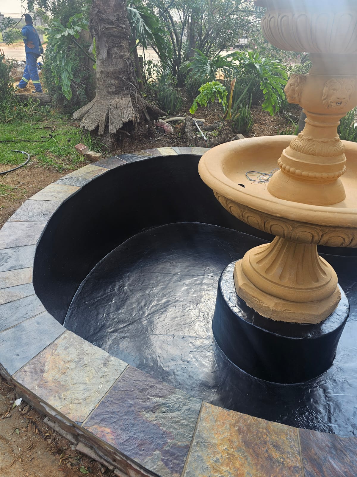 Refurbished Koi pond