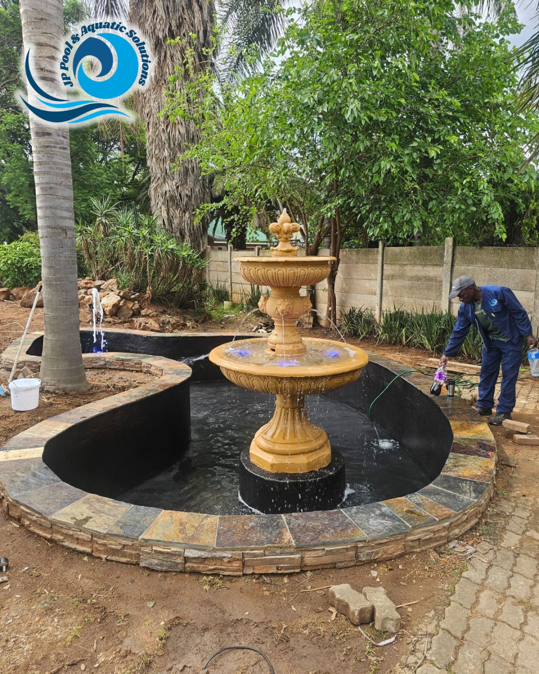 Refurbished Koi pond