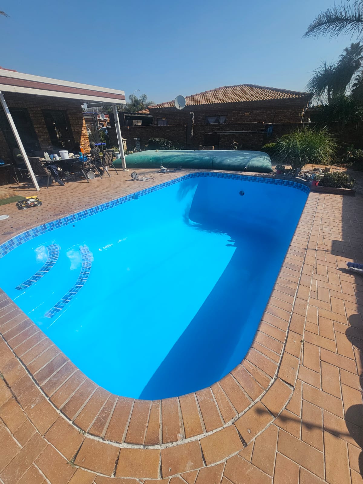 Fiberglass Renovation with new Mosaics