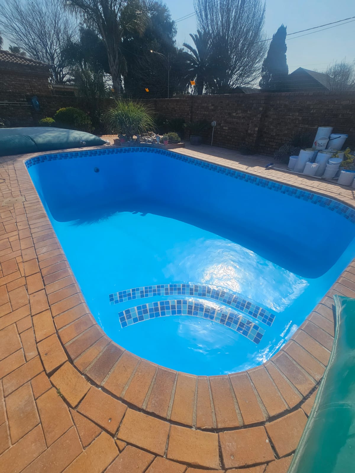 Fiberglass Renovation with new Mosaics